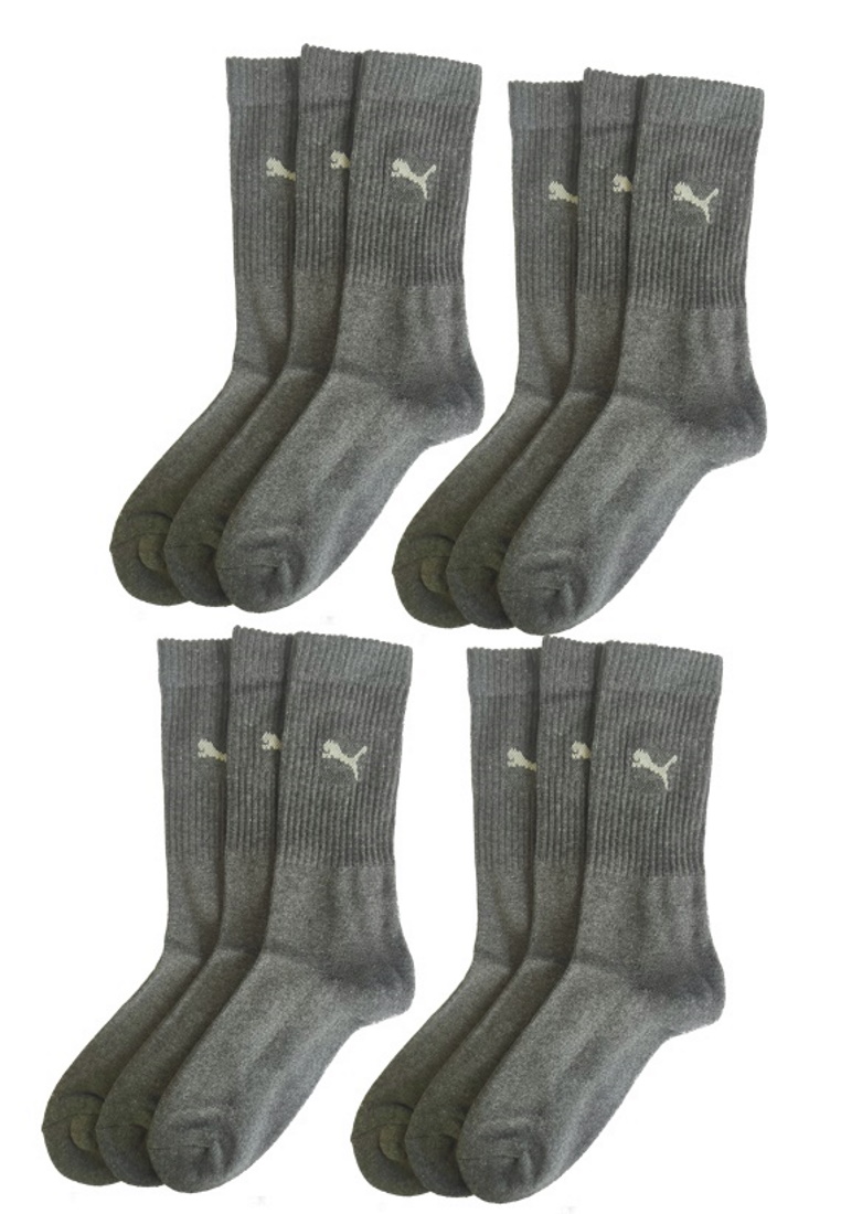 Puma Sportsocken Regular Crew Socken Sport 12-Pack anthracite