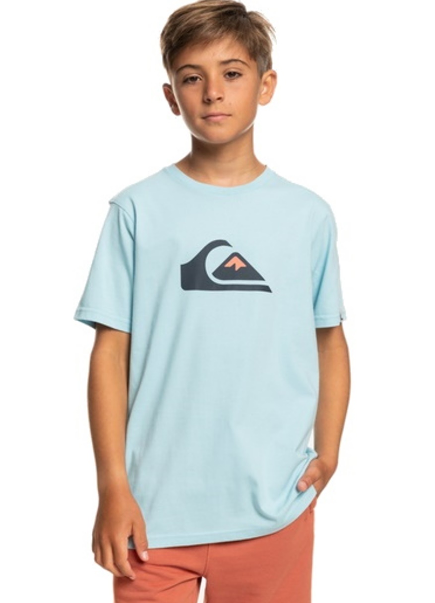 Quiksilver Kinder T-Shirt Comp Logo hellblau