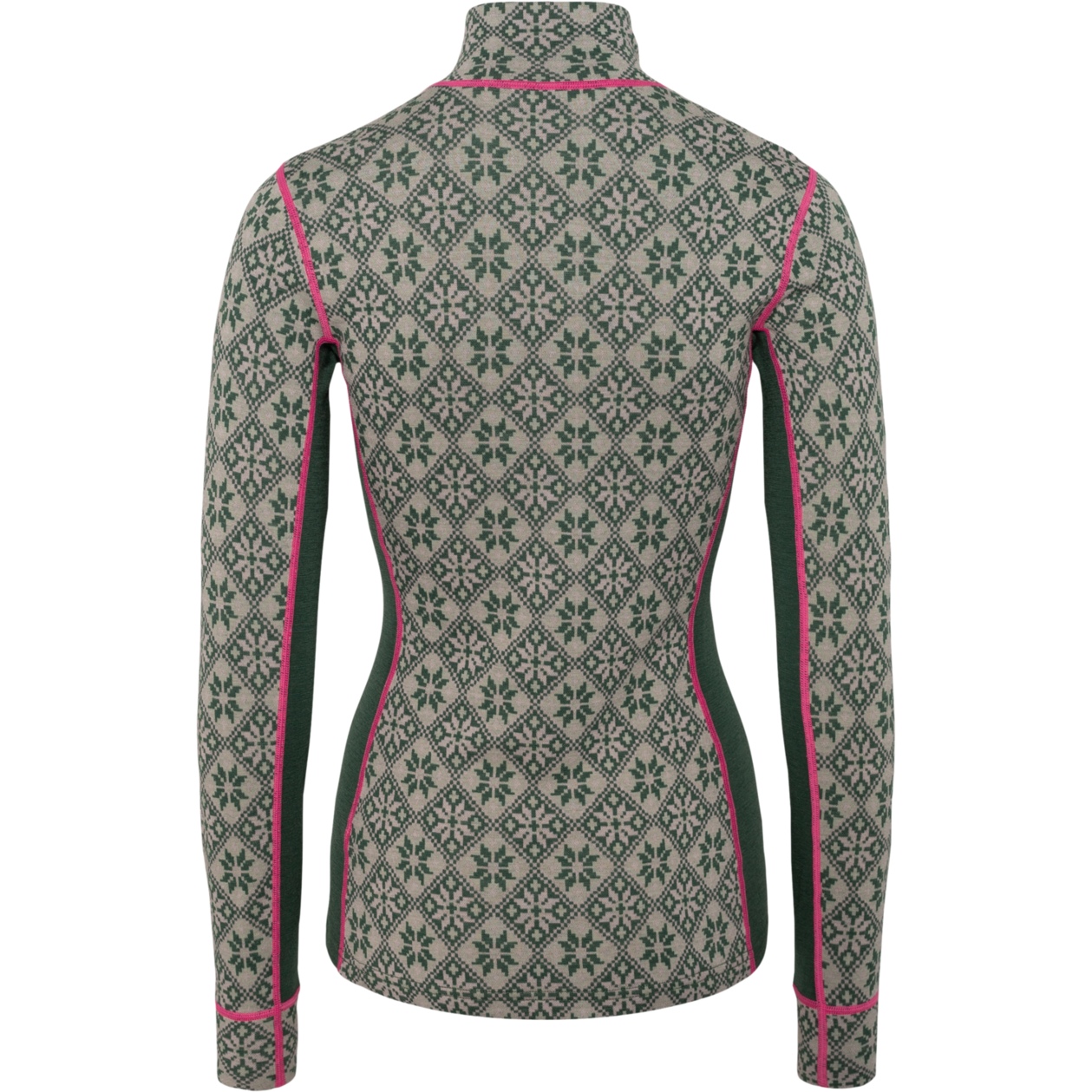 Kari Traa Merino Base Layer Rose Half Zip Thyme