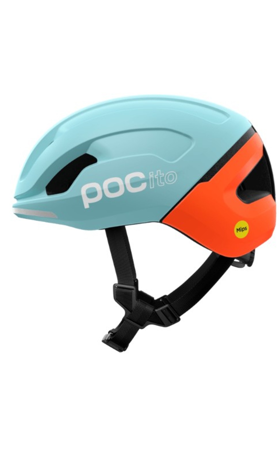 POC Kinderfahrradhelm POCito Omne MIPS Indicolite Blue Matt/Carnelian Orange Matt