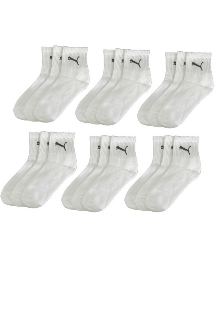 Puma Sportsocken Short Crew Socken Sport 18-Pack weiß