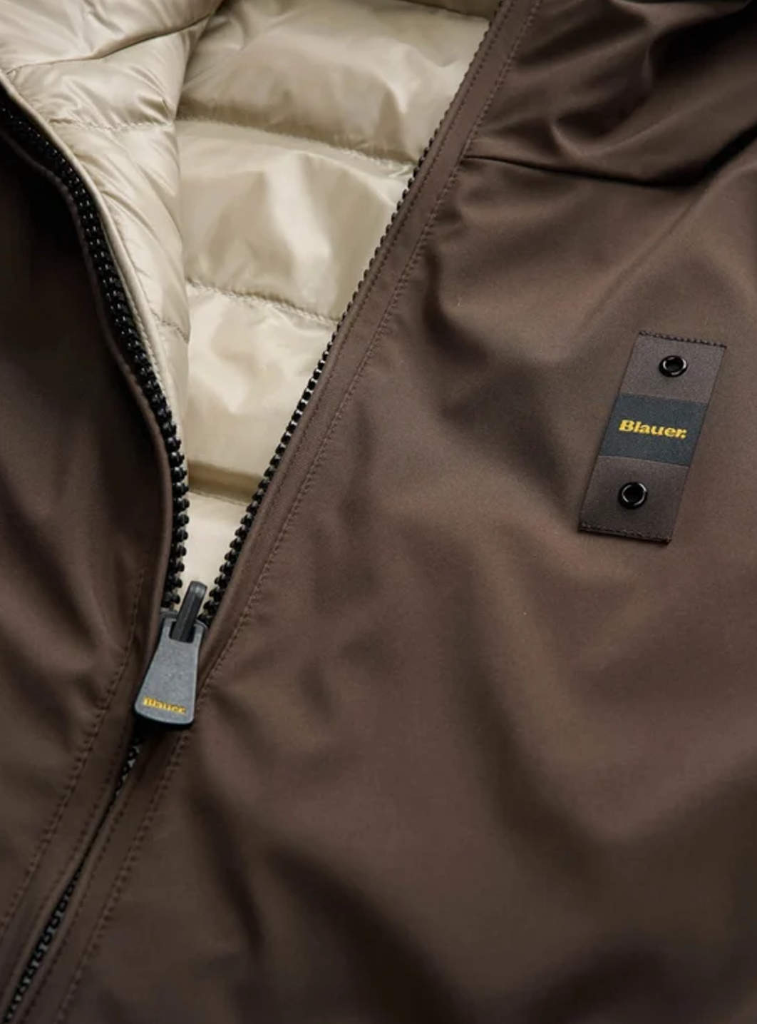 Blauer USA Herren Steppjacke Wendejacke Ballard Dark Brown