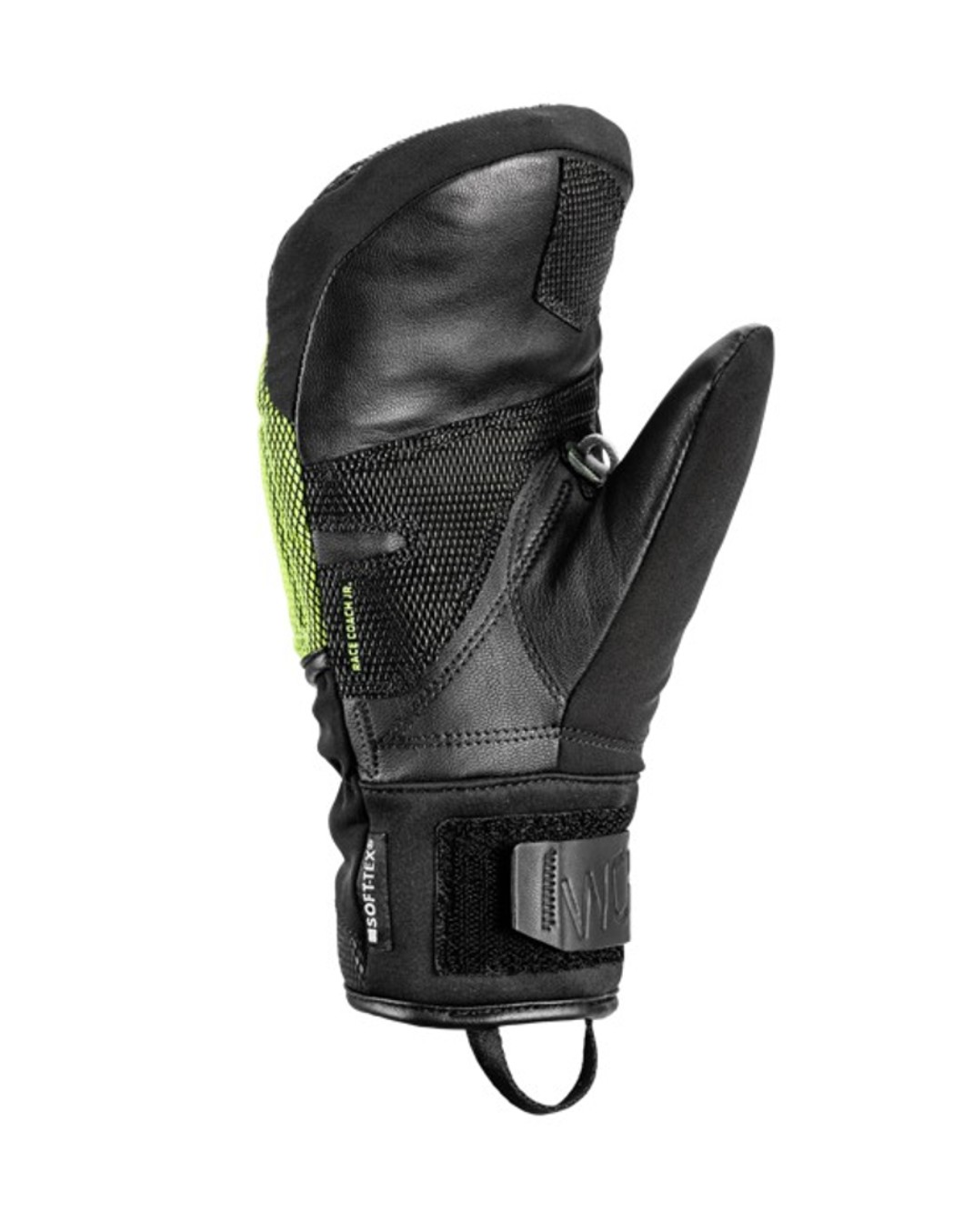 Leki Kinder Handschuhe WCR Coach 3D Junior Mitten black-ice-lemon